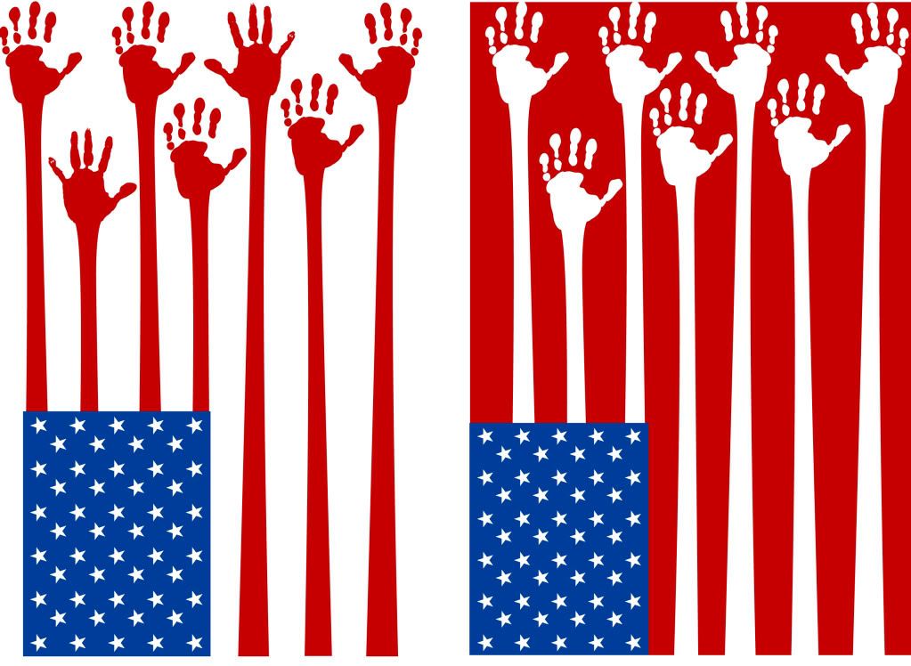 American Flag Hands Raised To Volunteer Photo by Crestwood_EMA Photobucket